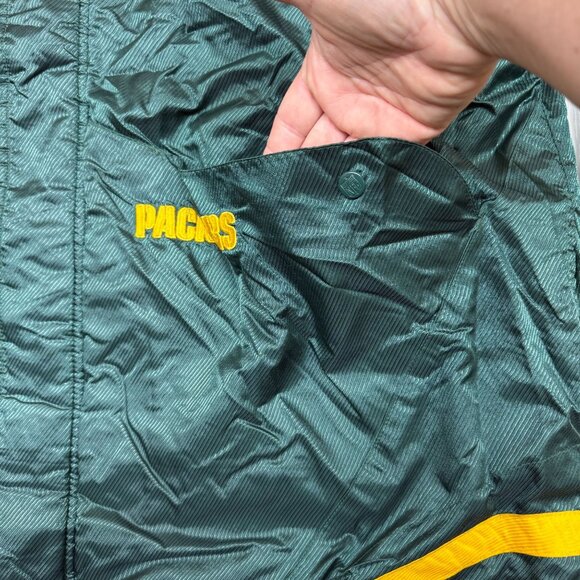 ✅Mens XXL VTG ProPlayer Green Bay Packers Full Zip Quilt Lined Bomber Jacket - Picture 6 of 12
